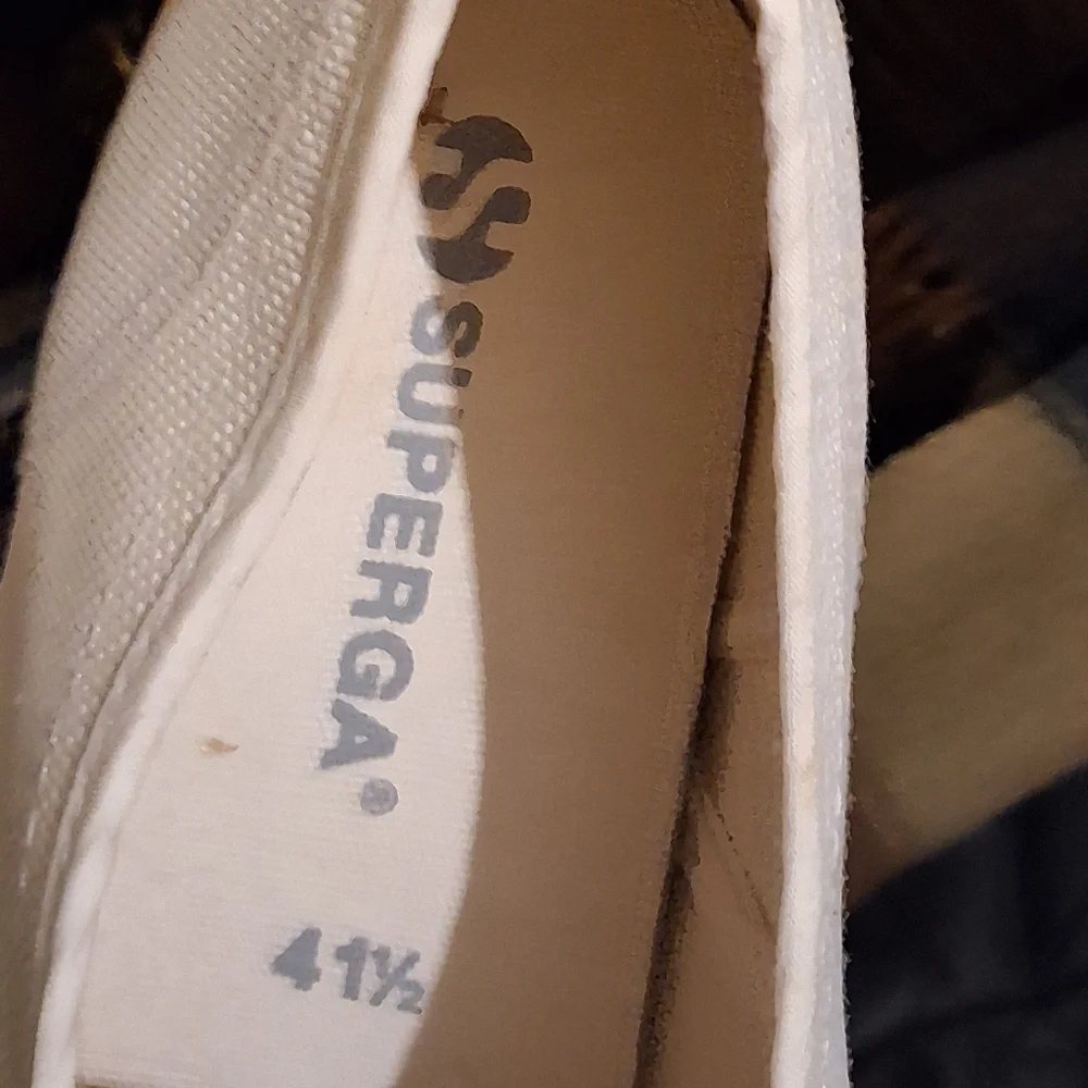 Superga White Platform 2790 Lace Up Rainbow sneakers 41.5/10